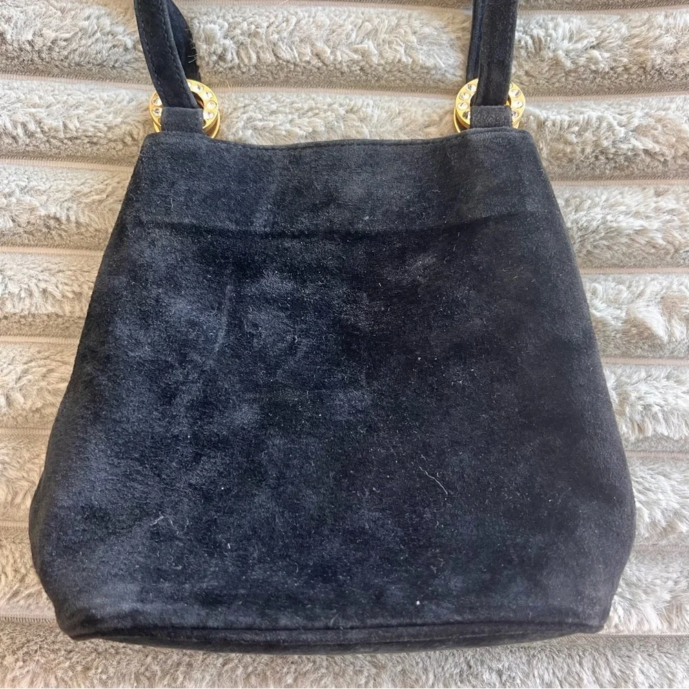 Leather and Suede Shoulder Bag